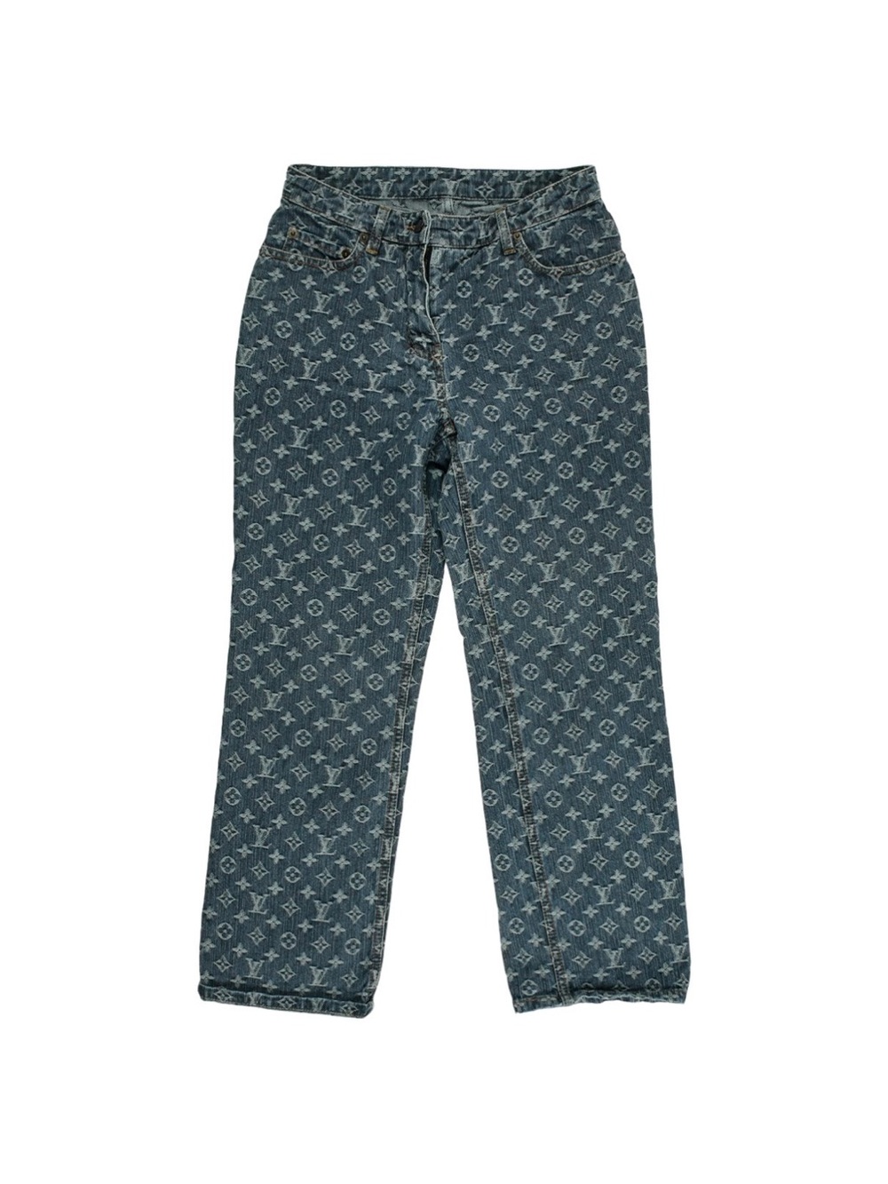 Louis Vuitton Monogram Straight-Leg Jeans - Indigo